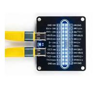 Diyeeni Carte de Testeur de Câble USB 3.0 de Type C, Indicateur LED à Double Rangée, Détection Complète à 24 Broches, Interface Double de Type C, Vérificateur Professionnel de continuité