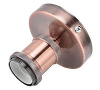 Diyeeni Douille de Lampe Vintage E26 E27, Support de Lampe de Plafond avec Accessoires, Plafonnier Rétro pour Cuisine, Chambre à Coucher, Salon - Ignifuge, Installation Facile (Rouge Antique)