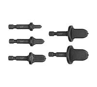 Diyeeni Ensemble de 5 Forets à Outil de Swag, Outil d'évasement en Acier à Tige Hexagonale pour Extenseur de Tuyau, Kit de Swapping de Tube de Climatiseur, Tige de 1/4 Po pour Perceuse électrique,