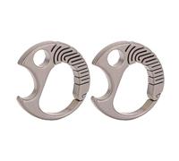 Diyeeni Porte-clés Ouvre-Bouteille en Alliage de Titane, Lot de 2 pour | Mini ouvre-bouteille porte-clés de poche, outil de boucle de porte-clés robuste pour le Camping et la randonnée