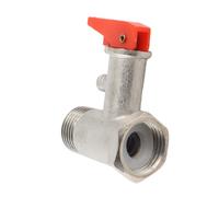 Diyeeni Soupape de sécurité en Laiton 0,9 MPa G1/2 Pouces, Clapet Anti-retour de Surpression pour Chauffe-eau, Clapet Anti-retour de sécurité pour Chauffe-eau plaqué, 45 X 60 Mm