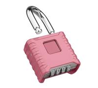 Diyife Cadenas Code 4 Chiffres, Cadenas Code Antihumidité, 8mm Loquet Cadenas à Combinaison, Robuste Et Antivol, Verrou Porte Exterieur, Pour Portail, Abri De Jardin, Garage, École - Rose