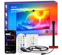 Diyife TV Backlight, 5M Ruban LED TV Synchronisation Image, avec Caméra | AR Farbe Sync, Bande LED TV Smart RGB, Rétro-éclairage LED pour TV à Immersion, Télécommande et Applicatio