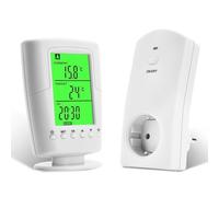 Diymore Prise thermostatique sans fil 230 V avec prise thermostatique avec thermostat sans fil pour chauffage et refroidissement