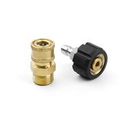 DIYUT 1/4" Adaptateur Nettoyeur Haute Pression, M22 | Adaptateur 14mm Quick Connect Kit, Connecteur Rapide pour Pistolet Tuyaux Haute Pression