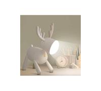 (DJ0015) Veilleuse Portable Enfant,2 couleurs LED Lampe de Cerf Mignon,USB rechargeable ,Cadeau d'anniversaire de Noël