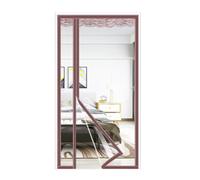 DJCYGG Rideau de Porte Isolant Thermique,Coupe-Vent et Anti-Froid,Fermeture Automatique,Transparent,pour Portes de Cave,Balcon et Terrasse en Hiver ou été,Auto-adhésif (85cm x 200cm,Marron)