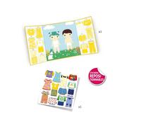 Djeco stickers repositionnables Les Habits