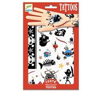 Djeco Tatouages Pirates en 2 planchettes Rouge G