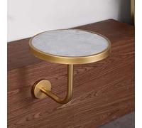 djhYTIxcf Table de Bar Ronde Murale, Petite Table Basse Moderne for Cocktails(D 40cm/15.8in Cement)