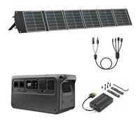 DJI Power 1000 V2 Station d'alimentation portable 1024 Wh, avec 1 panneau solaire pliable de 200 W, 1 MC4 à DC5525 Male / DC7909 Male/Anderson 30A / XT60 Female, 1 x MPPT.