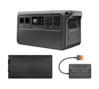 DJI Power 1000 V2, Station électrique portable, batterie LFP de 1 024 Wh, sortie de 2 600 W, recharge de 0 à 80% en 37 min, panneau solaire flexible de 200 W, générateur pour usage domestique