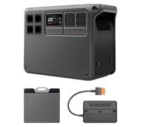 DJI Power 2000 Station électrique portable, panneau solaire pliable, batterie LFP de 2 048 Wh, sortie de 3 000 W, sécurité améliorée, ultrasilencieux, camping, panne de courant, camping-cars