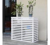 DJJYCTNM Cache Climatiseur, Cache Climatiseur Exterieur Bois, Boîtier de Poubelle, Support de Climatiseur Caché, Support de Fleurs, Grilles de Protection pour Climatiseurs et Pompes À Chaleur (Color