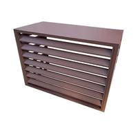 DJJYCTNM Cache Climatiseur Exterieur Aluminium, Cache Pompe a Chaleur Extérieur, Cache Bloc Clim Exterieur, Couvercle de Poubelle Autoportante, Convient pour L'unité Extérieure du Climatiseur (Color