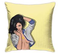 DJNGN Pillowcase Taie d'oreiller décorative carrée Jhene Aiko Taie d'oreiller Generalduty Multicolore Jhene Aiko