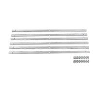 DJOAIUYF Cremaillere pour Portail Coulissant 1m Pour portail coulissant | Crémaillères Tringle à Dents en Acier Galvanisé pour Portail Coulissant Module 4 - 30 x 12 mm
