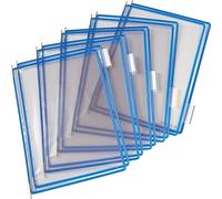 Djois, 114007 - Poches à Pivots A4 Portrait, Cadre Acier, 10 pcs, Noir | PVC Souple Résistant, Anti-Reflets, Cadre Acier, Système d'Affichage Tarifold pour Documents Professionnels