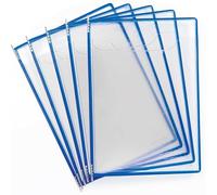 Djois, 194201 - Poches à Pivots Fold’up A4, PVC, Robuste, 5 pcs, Bleu | PVC Robuste Anti-Reflet, Grande Capacité 0,5 cm pour Documents Épais, Compatible Supports Tarifold