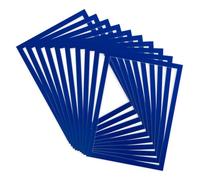 Djois 194391 - Lot de 10 Pochette-Cadre Magnétique Magneto Pro Open Frame A4, Changement Rapide de Document et Affichage Professionnel, Cadre Bleu