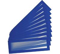 Djois 195201 - Lot de 10 Cadre En-Têtes Magnétiques Magneto Pro A5, Bandes Magnétiques Couleur, Repérage Visuel pour Cadres d’Affichage, Usage Professionnel Bureau, Commerce, École et Industrie, Bleu