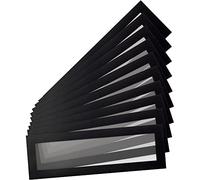 Djois 195207 - Lot de 10 Cadre En-Têtes Magnétiques Magneto Pro A5, Bandes Magnétiques Couleur, Repérage Visuel pour Cadres d’Affichage, Usage Professionnel Bureau, Commerce, École et Industrie, Noir