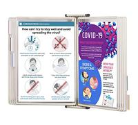 Protège-documents pivotant mural antimicrobien Djois by Tarifold pour format A4 10 pochettes - 20 vues blanc