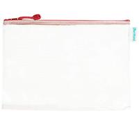 Djois, 509004 - Lot de 8 Pochettes de Rangement Zipper A4 - PVC Renforcé, Durable, Fermeture Éclair Métallique - Idéal Bureau, Maison, École, Voyage - Jaune