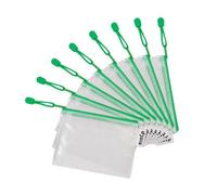 Djois 8 Pochettes Renforcées À Zip - A6 - Paysage - Vert