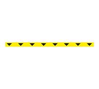 Djois by Tarifold 197551 Bande adhésive Signalisation Marquage au Sol - 1000 x 50 mm «Gardez vos distances sécurité/Ligne de confidentialité», Sachet 1 unité (Jaune/Noir, 50x1000mm)