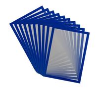 DJOIS by Tarifold Magneto Pro Solo - Pochette murale A4 - Cadre bleu - Lot de 10