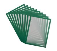 DJOIS by Tarifold Magneto Pro Solo - Pochette murale A4 - Cadre vert - Lot de 10