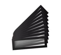 DJOIS by Tarifold Magneto Pro Solo - Pochette murale en-tête - Cadre noir - Lot de 10