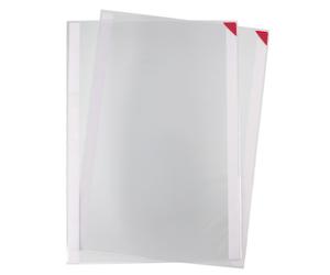 DJOIS by Tarifold Pochettes d'affichage adhésives Kang Easyclic PVC repositionnables A3 - Fermeture coin magnétique Rouge - Lot de 2