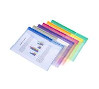 DJOIS by Tarifold Pochettes-enveloppes Color Collection A4 polypropylène assorties - lot de 12