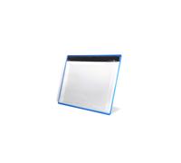 DJOIS by Tarifold Protège document mural magnétique A4 paysage en PVC rigide cadre métal Bleu - lot de 5