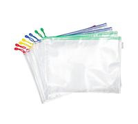Djois Lot De 8 Pochettes De Rangement Zipper A3 - Pvc Renforcé