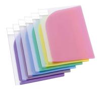 Chemise coin plastique double poches Tarifold Color Collection polypropylène 20/100e A4 assorties - paquet de 12