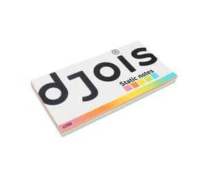 Djois Pack 250 Notes Electrostatiques L Repositionnable 200 X 100 Mm Assorties