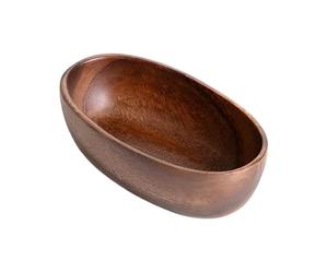 Djowyh Bol En Bois Pour Fruits - Plat Décoratif En Forme De Bateau,Plateau de Service en Bois,Pour Noix Collations Sandwiches Fruits Apéritifs Sauces à Tremper Sauce Bonbons Desserts Condiments