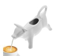 Djowyh Pot à lait en céramique en forme de vache - Distributeur créatif de crème à café en forme de vache pour la cuisine café thé lait lait 13,50 x 3,50 x 7,50 cm, SROLZT524RO2Q4UE