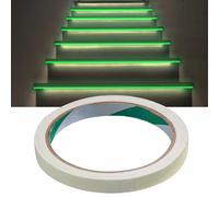 Djowyh Ruban Autocollant Fluorescent 300/500 Cm, Ruban Adhésif Vert Lumineux Phosphorescent, Bande De Sécurité Étanche Auto-adhésif Pour Murs, Escaliers, Marches Et Panneaux De Sortie