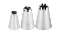 DJSKLDF Douille Patisserie 1/3 pièces #9FT # D66#199 étoile Ouverte Cupcake Cookie glaçage Douilles de tuyauterie gâteaux pâtisserie Conseils Tube crème Buses Outils décoration gâteau(199 D66 9FT)