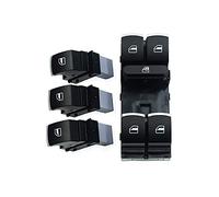 DKAEUK VW061 Interrupteur de fenêtre Bouton d'alimentation Régulateur En forme pour 5ND959857 5ND959855 compatible avec ALTEA IBIZA LEON TOLEDO AMAROK Ameo GOLF JETTA PASSAT TOURAN CC