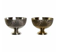 DKD Home Decor Centre de Table Doré Argenté Moderne