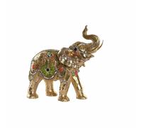 DKD Home Decor Figurine Décorative Eléphant Doré