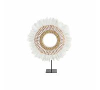 DKD Home Decor Figurine Fer Plume