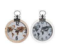 DKD Home Decor Horloge Murale, Standard