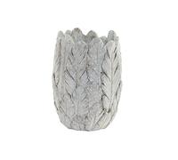 DKD Home Decor Plumes Gris Ciment (15 x 15 x 21 cm) (Référence : S3024022)