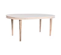 Dkd home decor table à manger - Blanc doré